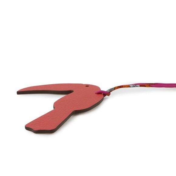 HERMES Toucan Petit H Taurillon Clemence/Chevre Myzore Goatskin Rouge/Beige - Picture 2 of 7